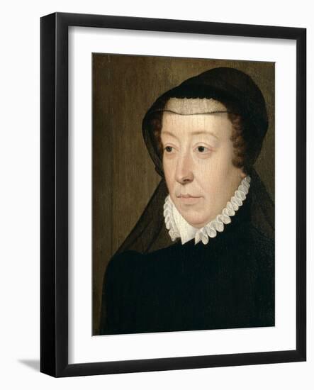 Catherine De Medicis, Queen of France-Francois Clouet-Framed Art Print