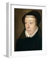 Catherine De Medicis, Queen of France-Francois Clouet-Framed Art Print