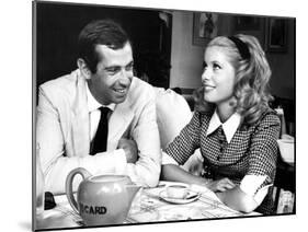 Catherine Deneuve and Roger Vadim Having a Cup of Tea in 1960-DR-Mounted Premium Photographic Print