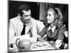 Catherine Deneuve and Roger Vadim Having a Cup of Tea in 1960-DR-Mounted Photographic Print