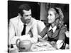 Catherine Deneuve and Roger Vadim Having a Cup of Tea in 1960-DR-Stretched Canvas