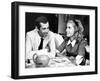 Catherine Deneuve and Roger Vadim Having a Cup of Tea in 1960-DR-Framed Photographic Print