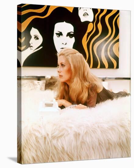 Catherine Deneuve - Hustle-null-Stretched Canvas