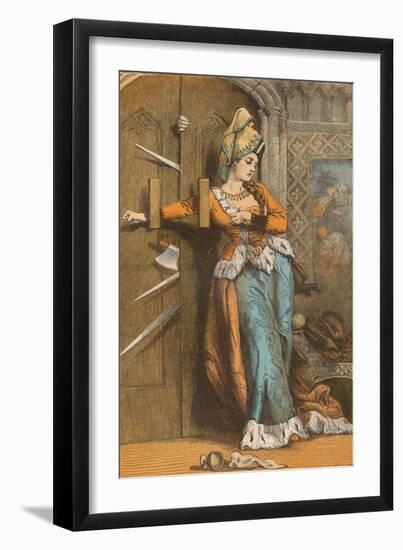 Catherine Douglas Barring the Door, C1910-null-Framed Premium Giclee Print