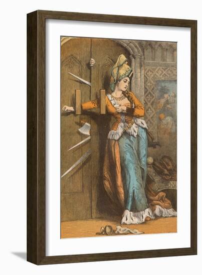 Catherine Douglas Barring the Door, C1910-null-Framed Giclee Print