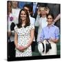 Catherine Duchess of Cambridge and Meghan Duchess of Sussex in the Royal Box at  Wimbledon-Associated Newspapers-Stretched Canvas