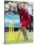 Catherine, Duchess of Cornwall plays cricket-Associated Newspapers-Stretched Canvas
