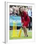 Catherine, Duchess of Cornwall plays cricket-Associated Newspapers-Framed Photo