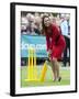 Catherine, Duchess of Cornwall plays cricket-Associated Newspapers-Framed Photo