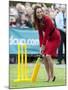 Catherine, Duchess of Cornwall plays cricket-Associated Newspapers-Mounted Photo