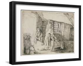 Catherine Earnshaw and Heathcliffe at Wuthering Heights-Lady Edna Clarke Hall-Framed Giclee Print