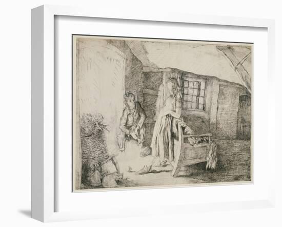 Catherine Earnshaw and Heathcliffe at Wuthering Heights-Lady Edna Clarke Hall-Framed Giclee Print