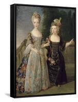 Catherine-Eléonore-Eugènie de Béthisy (1707-1767), future princesse de Montauban, et son frère-Alexis Simon Belle-Framed Stretched Canvas