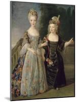 Catherine-Eléonore-Eugènie de Béthisy (1707-1767), future princesse de Montauban, et son frère-Alexis Simon Belle-Mounted Giclee Print