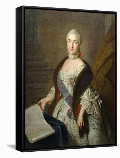 Catherine II as Grand Duchess Ekaterina Alekseyevna, 1762-Ivan Petrovich Argunov-Framed Stretched Canvas