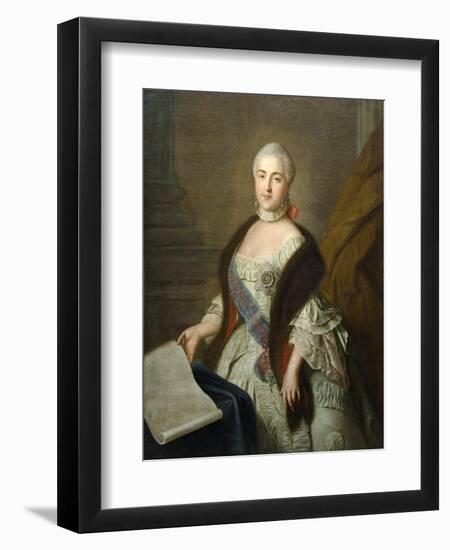 Catherine II as Grand Duchess Ekaterina Alekseyevna, 1762-Ivan Petrovich Argunov-Framed Giclee Print