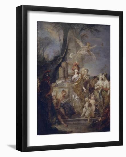 Catherine II as Minerva in the Circle of the Muses-Stefano Torelli-Framed Giclee Print