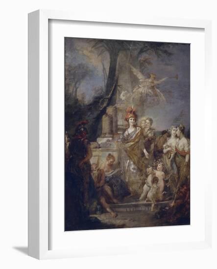 Catherine II as Minerva in the Circle of the Muses-Stefano Torelli-Framed Giclee Print