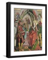 Catherine in the Presence of Emperor Maxentius-Friedrich Pacher-Framed Giclee Print