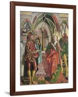 Catherine in the Presence of Emperor Maxentius-Friedrich Pacher-Framed Giclee Print