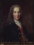 Portrait of Voltaire-Catherine Lusurier-Stretched Canvas