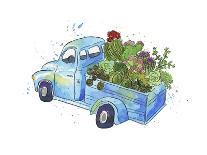 Flower Truck III-Catherine McGuire-Mounted Art Print