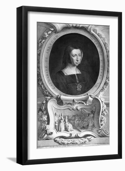 Catherine of Aragon (1485-153), 1744-Jacobus Houbraken-Framed Giclee Print
