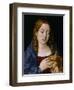 Catherine of Aragon as the Magdalene (Oil on Oak Panel)-Michiel Sittow-Framed Premium Giclee Print