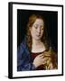 Catherine of Aragon as the Magdalene (Oil on Oak Panel)-Michiel Sittow-Framed Giclee Print