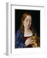 Catherine of Aragon as the Magdalene (Oil on Oak Panel)-Michiel Sittow-Framed Giclee Print