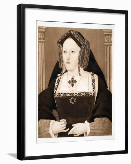 Catherine of Aragon, Pub. 1902-null-Framed Giclee Print