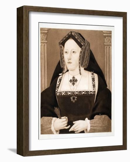 Catherine of Aragon, Pub. 1902-null-Framed Giclee Print