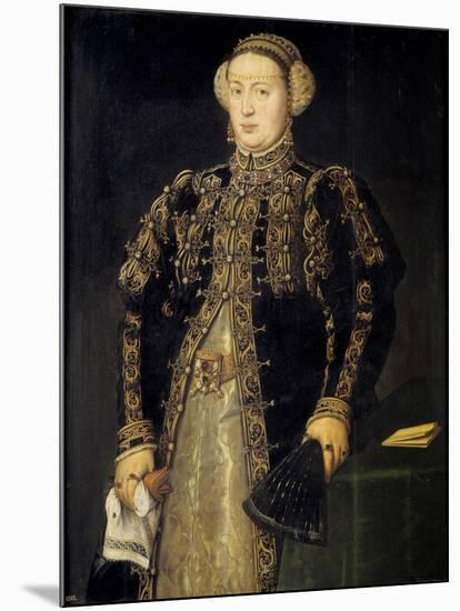 Catherine of Austria (1507-157), Queen of Portugal, 1552-1553-Antonis Mor-Mounted Giclee Print