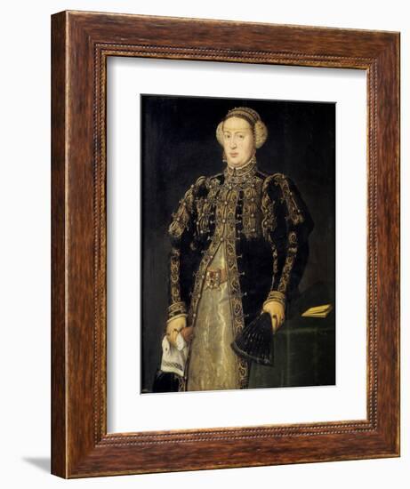 Catherine of Austria (1507-157), Queen of Portugal, 1552-1553-Antonis Mor-Framed Giclee Print