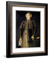 Catherine of Austria (1507-157), Queen of Portugal, 1552-1553-Antonis Mor-Framed Giclee Print