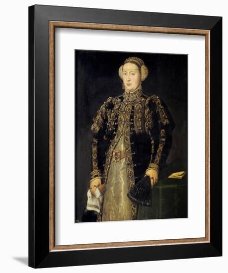 Catherine of Austria (1507-157), Queen of Portugal, 1552-1553-Antonis Mor-Framed Giclee Print