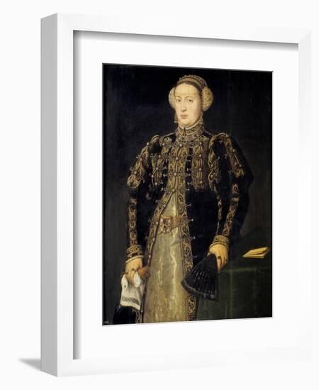 Catherine of Austria (1507-157), Queen of Portugal, 1552-1553-Antonis Mor-Framed Giclee Print