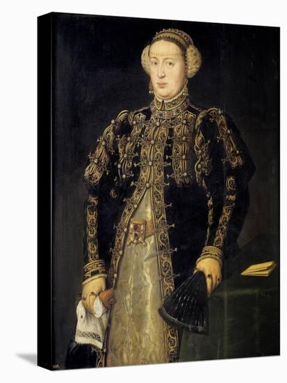 Catherine of Austria (1507-157), Queen of Portugal, 1552-1553-Antonis Mor-Stretched Canvas