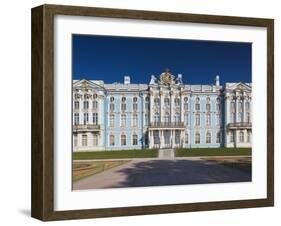 Catherine Palace, Pushkin-Tsarskoye Selo, Saint Petersburg, Russia-Walter Bibikow-Framed Premium Photographic Print