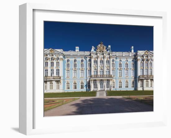 Catherine Palace, Pushkin-Tsarskoye Selo, Saint Petersburg, Russia-Walter Bibikow-Framed Premium Photographic Print