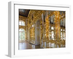 Catherine Palace, Pushkin-Tsarskoye Selo, Saint Petersburg, Russia-Walter Bibikow-Framed Premium Photographic Print