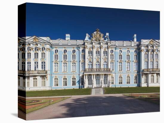Catherine Palace, Pushkin-Tsarskoye Selo, Saint Petersburg, Russia-Walter Bibikow-Stretched Canvas