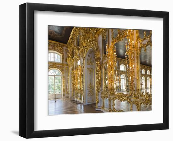 Catherine Palace, Pushkin-Tsarskoye Selo, Saint Petersburg, Russia-Walter Bibikow-Framed Photographic Print