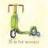 S is for Scooter-Catherine Richards-Framed Stretched Canvas