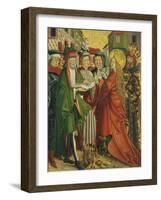 Catherine Talks with the Philosophers-Friedrich Pacher-Framed Giclee Print