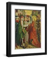 Catherine Talks with the Philosophers-Friedrich Pacher-Framed Giclee Print