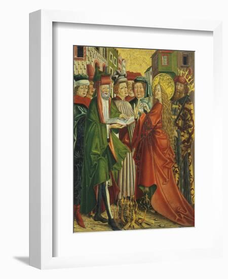 Catherine Talks with the Philosophers-Friedrich Pacher-Framed Giclee Print