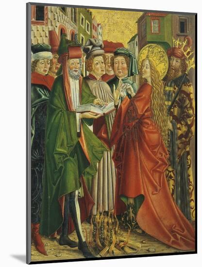 Catherine Talks with the Philosophers-Friedrich Pacher-Mounted Giclee Print