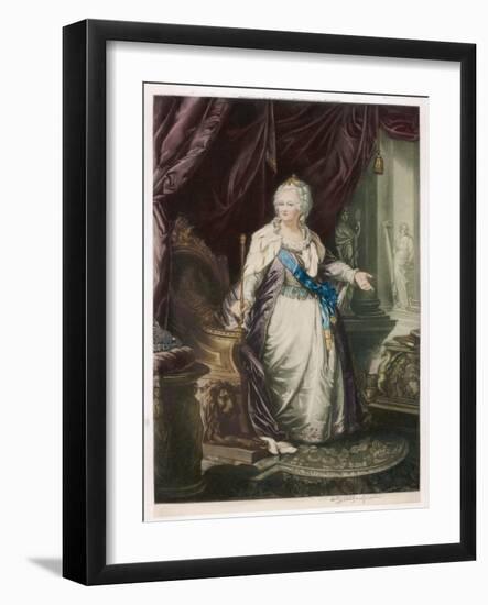 Catherine the Great Empress of Russia-null-Framed Art Print