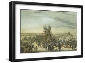 Catherine the Great Visiting the Ice Mountain in Saint Petersburg, 1788-Benjamin Paterssen-Framed Giclee Print